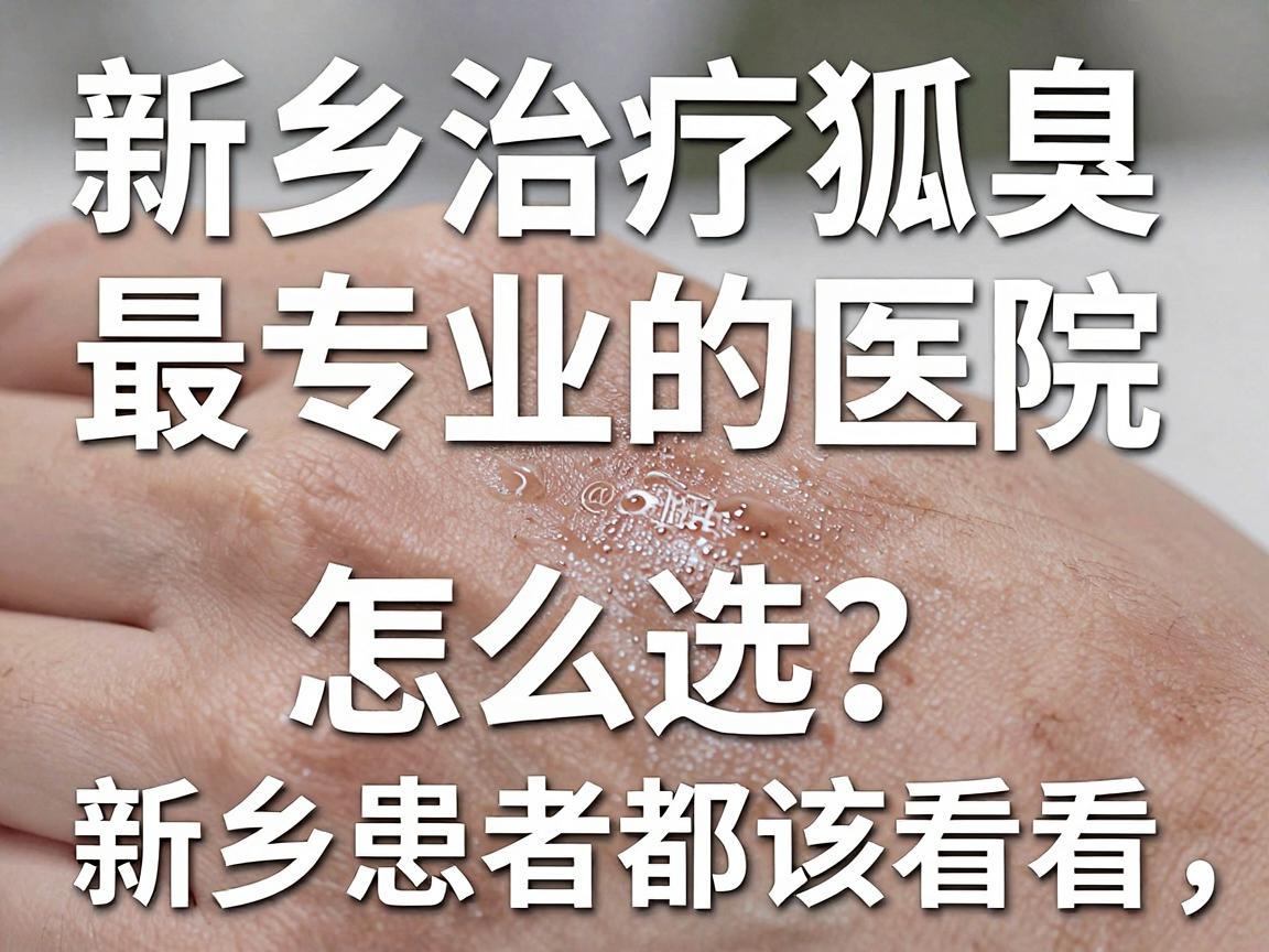新乡治疗狐臭最专业的医院怎么选？这份避坑指南，新乡患者都该看看