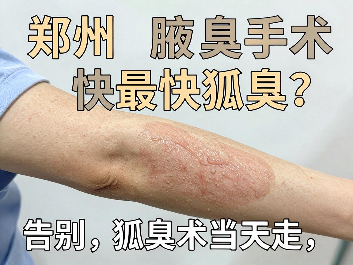 郑州腋臭手术最快解决狐臭?选对医院,当天手术当天走,告别狐臭尴尬 郑州腋臭手术最快解决狐臭?选对医院,当天手术当天走,告别狐臭尴尬