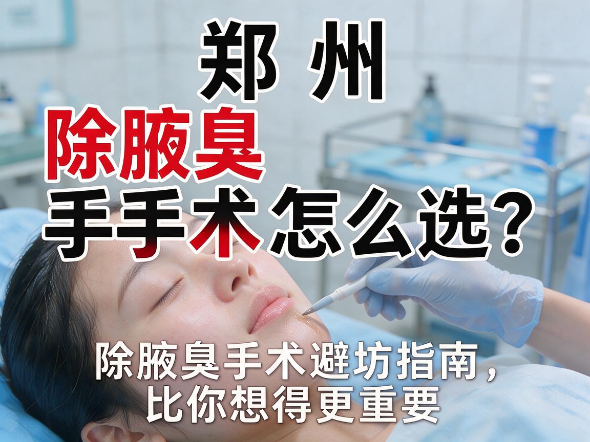 郑州除腋臭手术怎么选?这份除腋臭手术避坑指南,比你想得更重要 郑州除腋臭手术怎么选?这份除腋臭手术避坑指南,比你想得更重要
