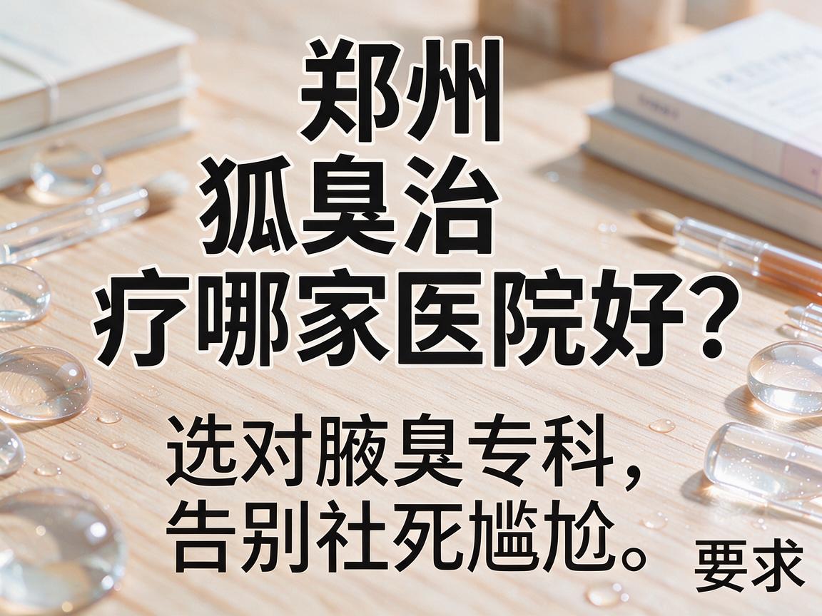 郑州狐臭治疗哪家医院好?选对腋臭专科,告别社死尴尬 郑州狐臭治疗哪家医院好?选对腋臭专科,告别社死尴尬