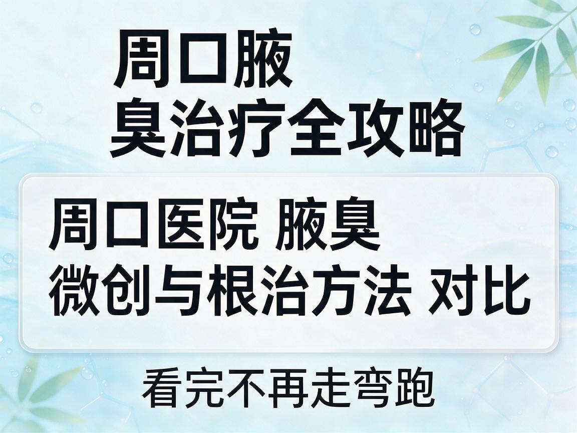 周口腋臭治疗全攻略,周口医院腋臭微创与根治方法对比,看完不再走弯路 周口腋臭治疗全攻略,周口医院腋臭微创与根治方法对比,看完不再走弯路