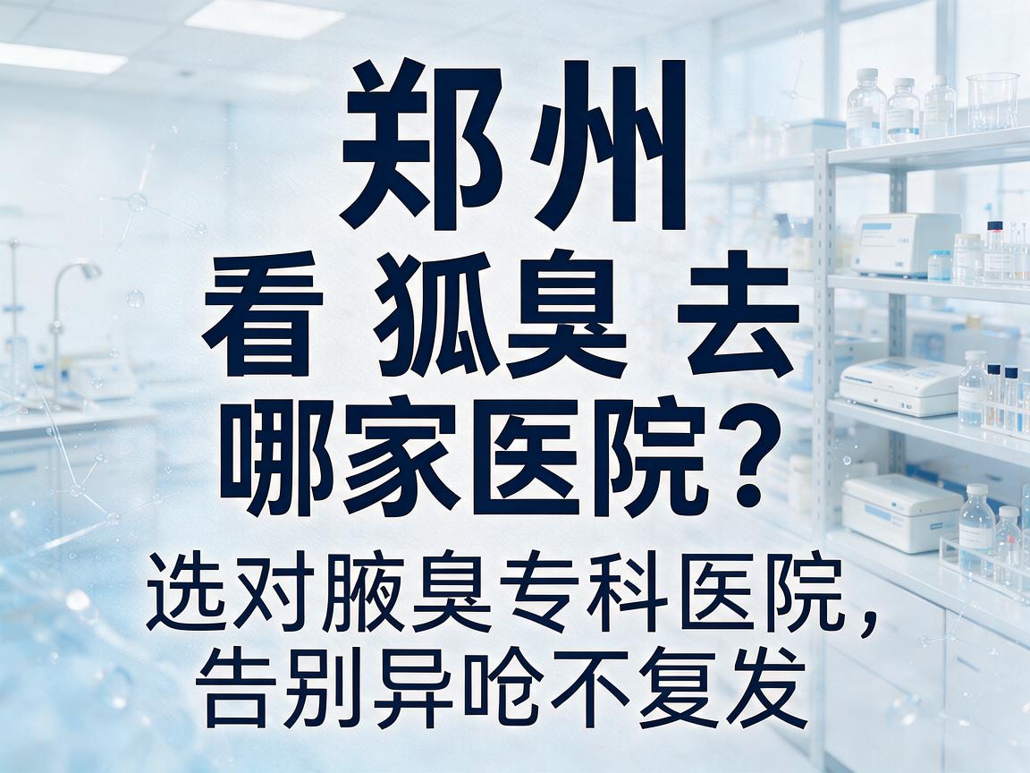 郑州看狐臭去哪家医院？选对腋臭专科医院，告别异味不复发