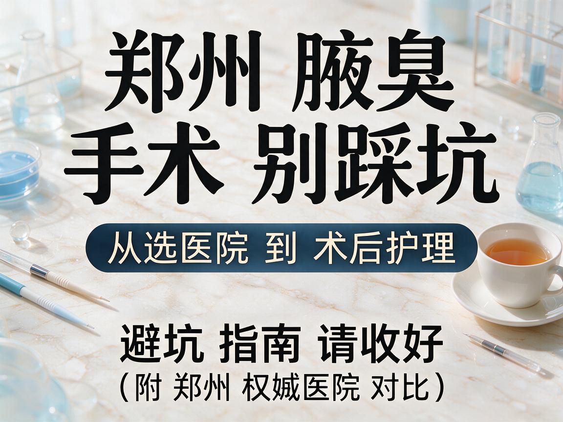 郑州腋臭手术别踩坑,从选医院到术后护理,这份避坑指南请收好(附郑州权威医院对比) 郑州腋臭手术别踩坑,从选医院到术后护理,这份避坑指南请收好(附郑州权威医院对比)