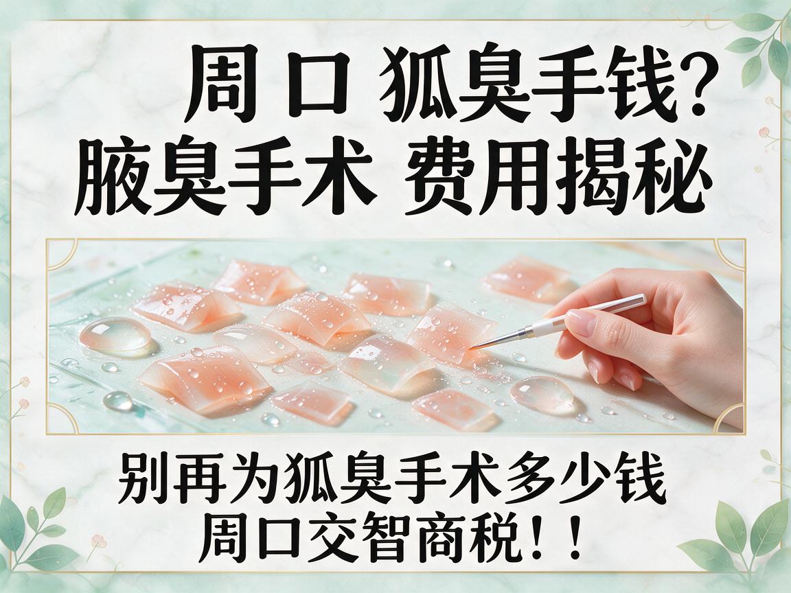 周口狐臭手术多少钱?腋臭手术费用揭秘,别再为狐臭手术多少钱周口交智商税! 周口狐臭手术多少钱?腋臭手术费用揭秘,别再为狐臭手术多少钱周口交智商税!
