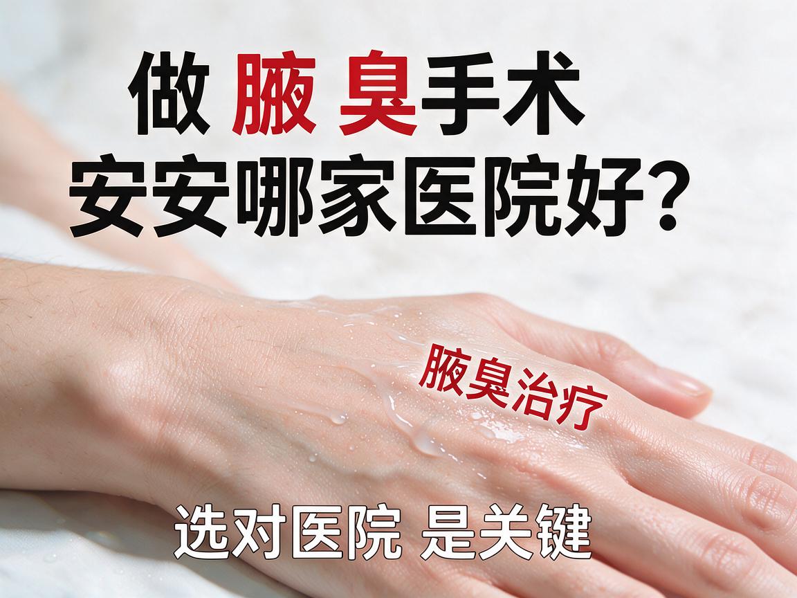 做腋臭手术安阳哪家医院好？安阳腋臭治疗，选对医院是关键