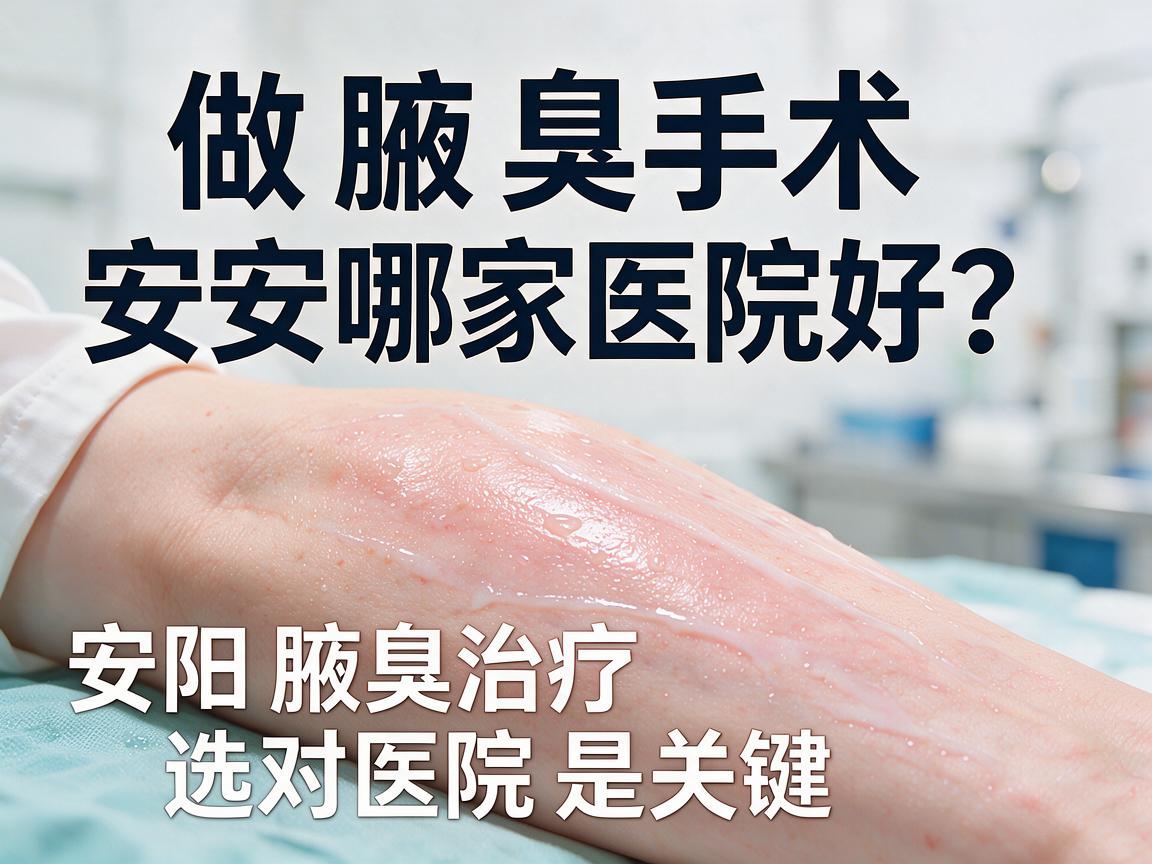 做腋臭手术安阳哪家医院好？安阳腋臭治疗，选对医院是关键