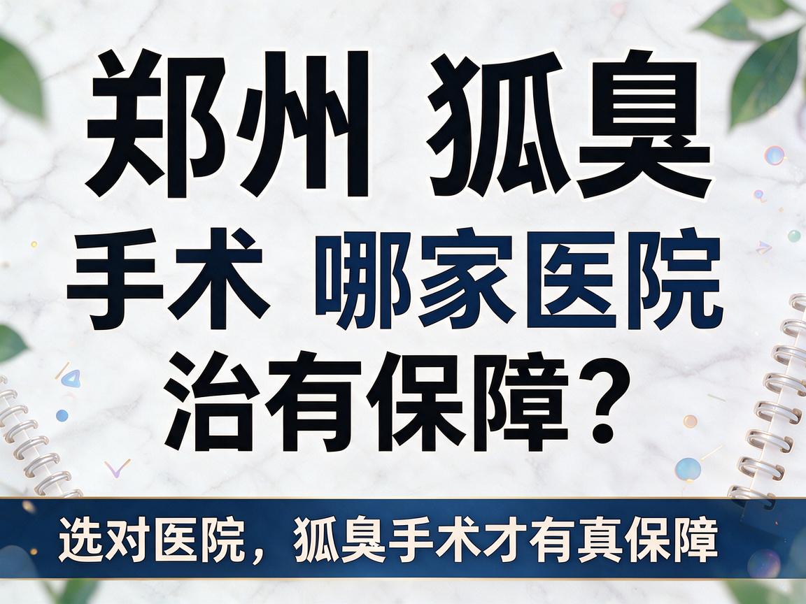 郑州狐臭手术哪家医院治有保障？选对医院，狐臭手术才有真保障