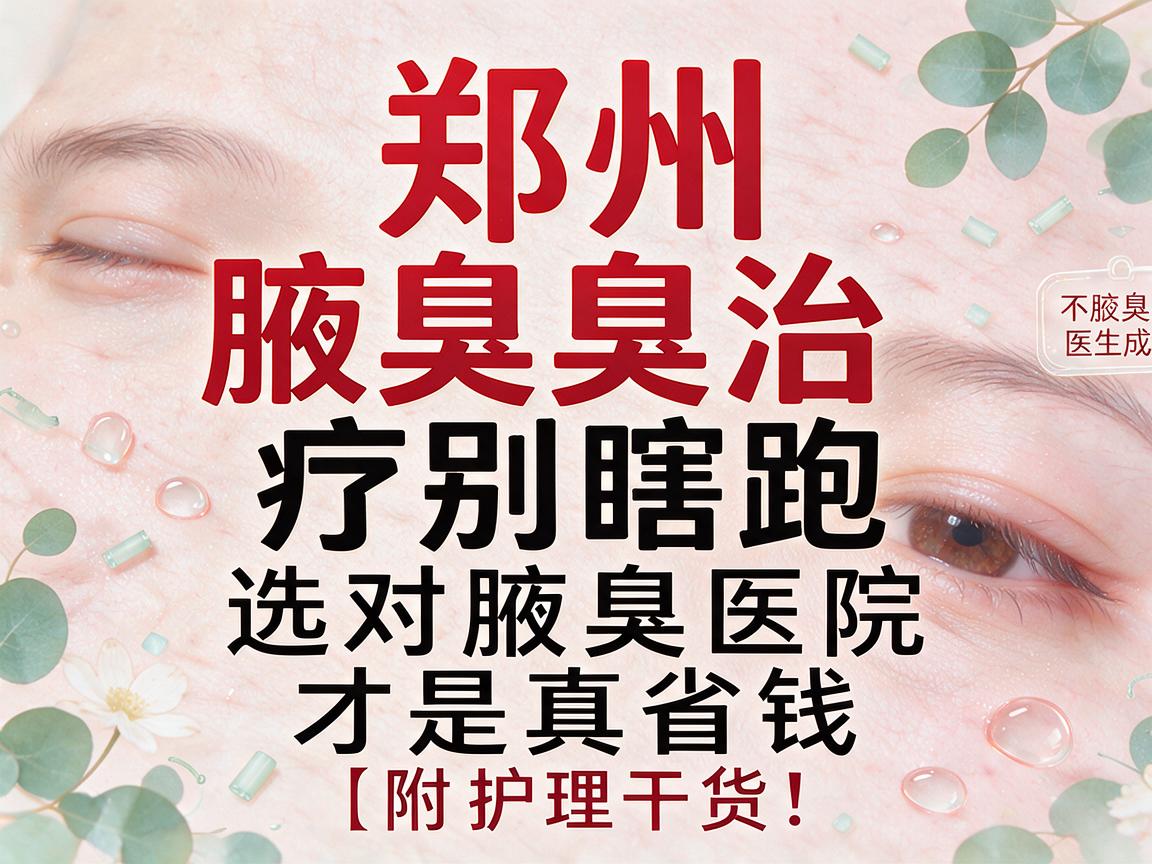 郑州腋臭治疗别瞎跑,选对腋臭医院才是真省钱(附护理干货) 郑州腋臭治疗别瞎跑,选对腋臭医院才是真省钱(附护理干货)