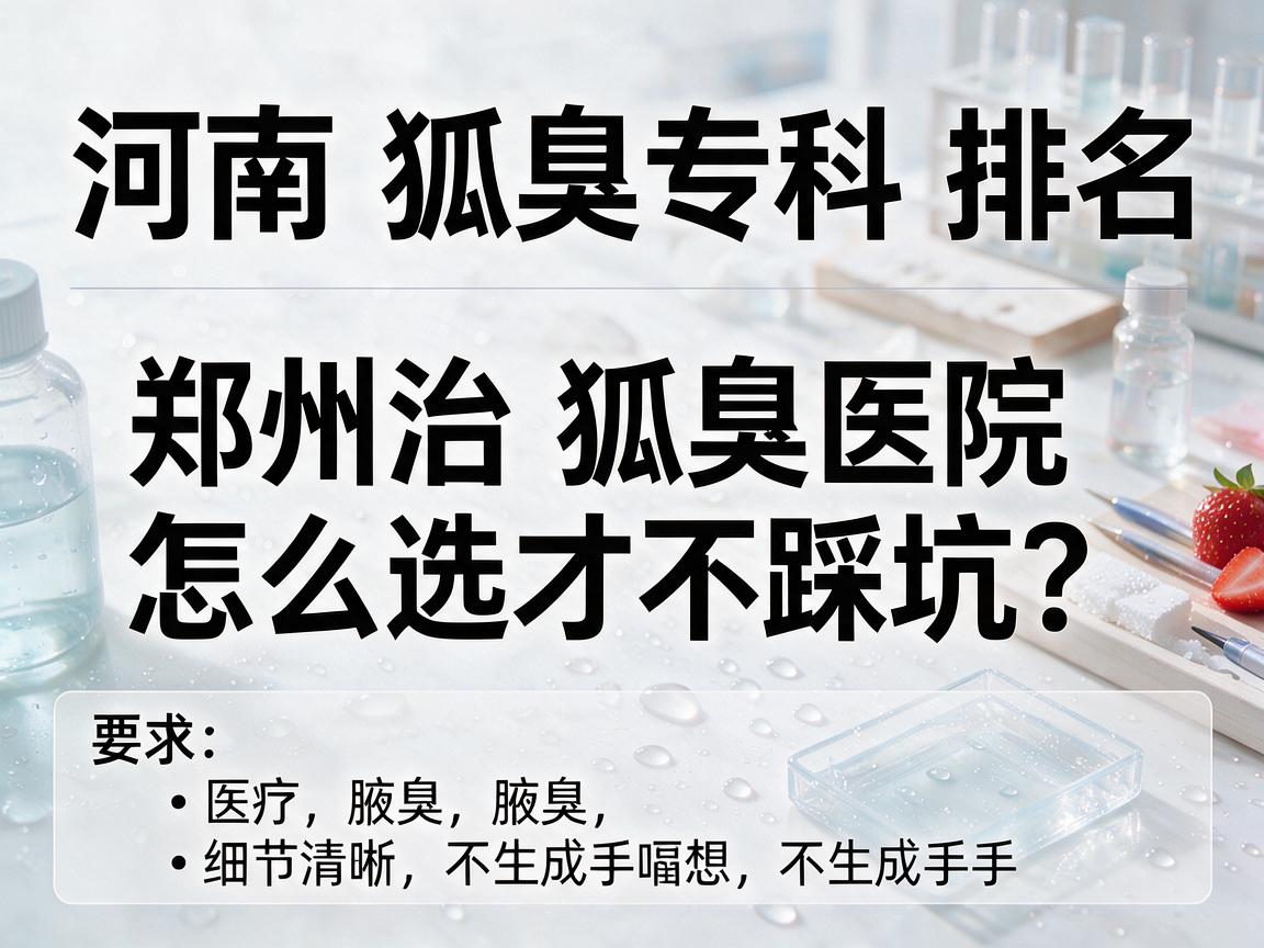 河南狐臭专科排名,郑州治狐臭医院怎么选才不踩坑? 河南狐臭专科排名,郑州治狐臭医院怎么选才不踩坑?