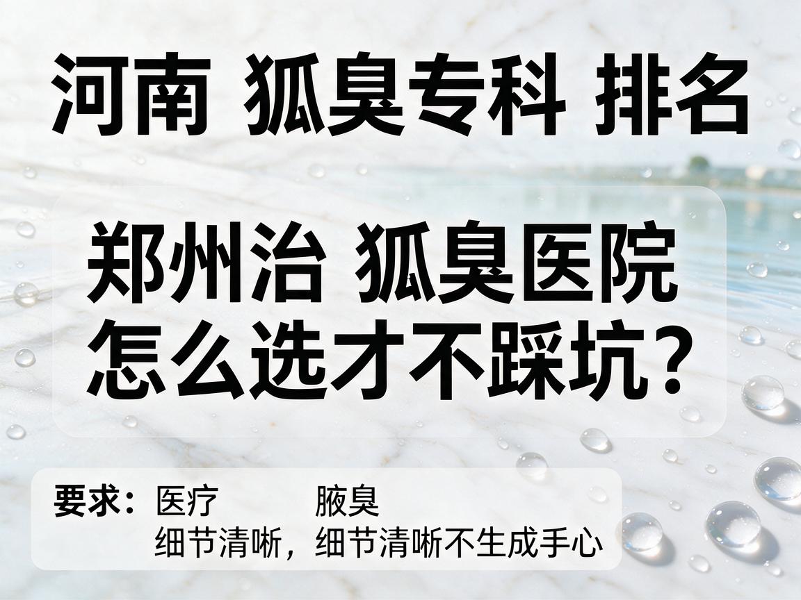 河南狐臭专科排名,郑州治狐臭医院怎么选才不踩坑? 河南狐臭专科排名,郑州治狐臭医院怎么选才不踩坑?