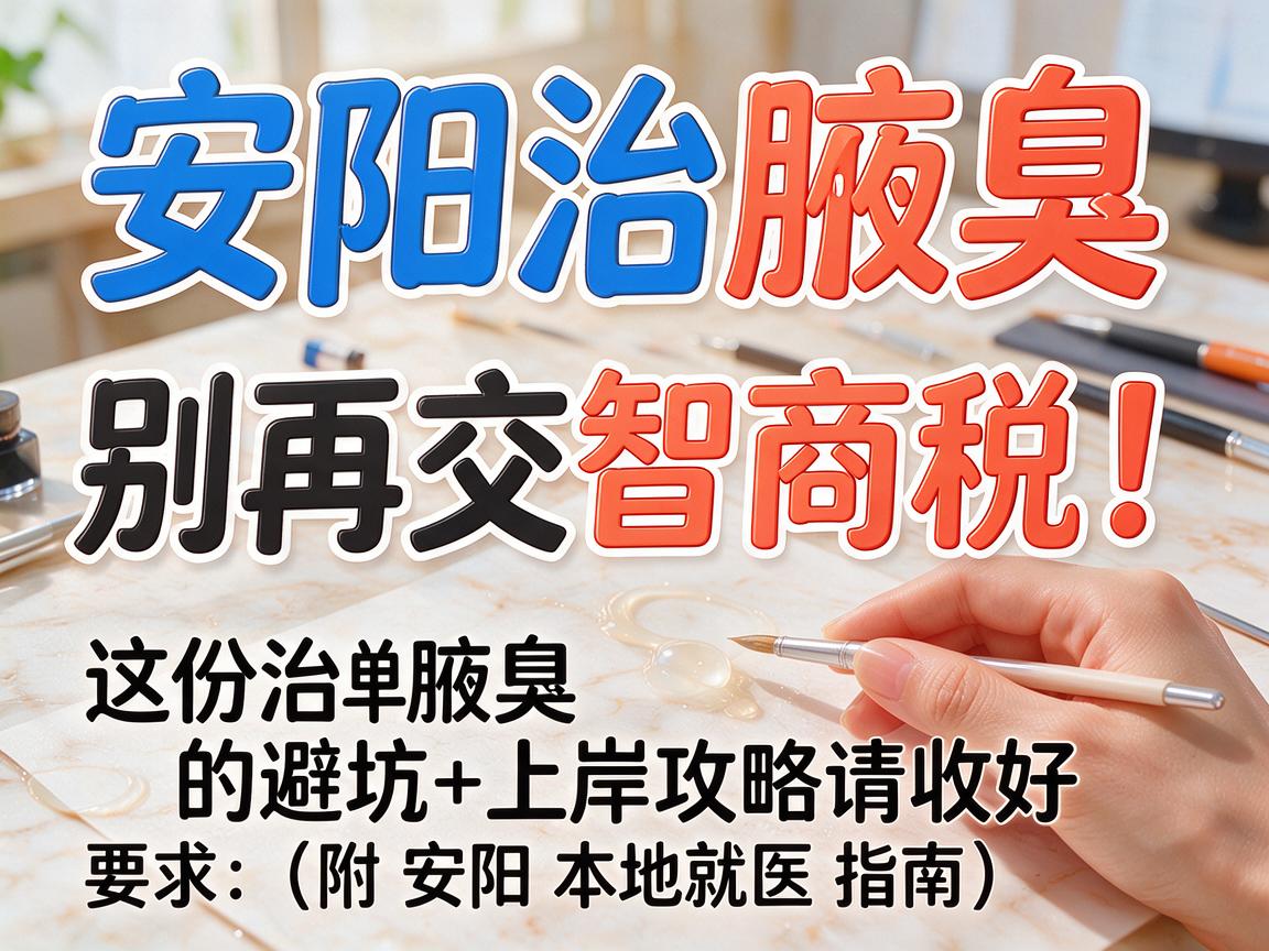 安阳治腋臭,别再交智商税!这份治腋臭的避坑+上岸攻略请收好(附安阳本地就医指南) 安阳治腋臭,别再交智商税!这份治腋臭的避坑+上岸攻略请收好(附安阳本地就医指南)