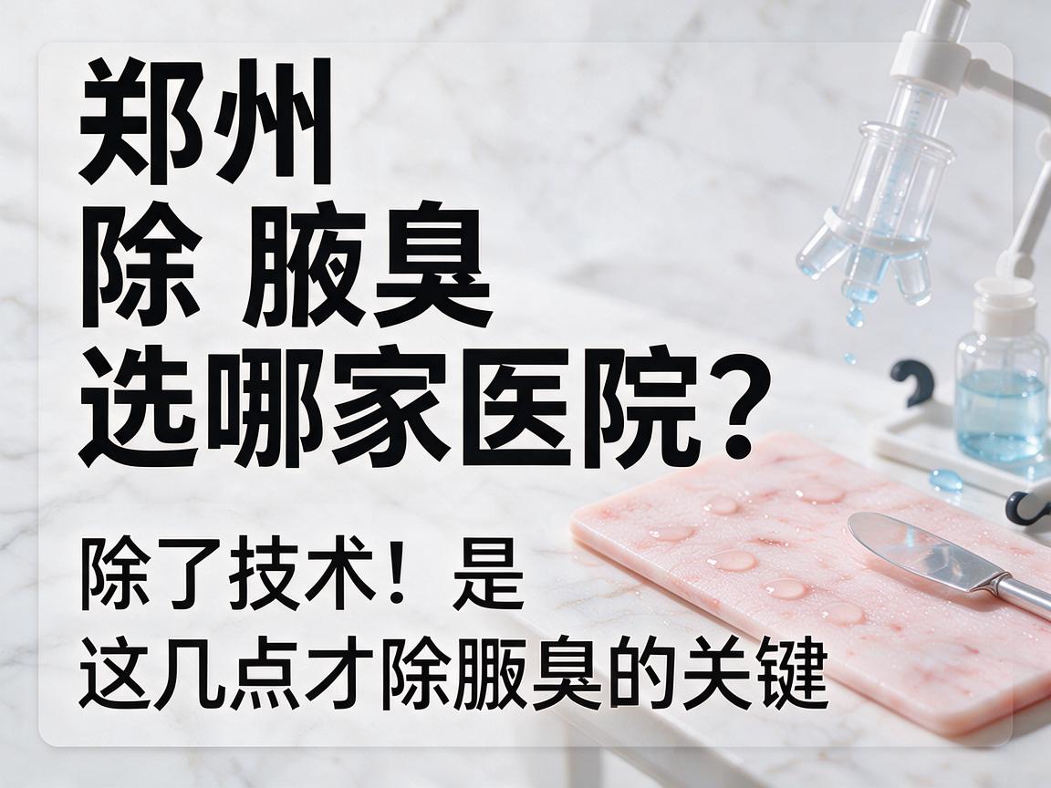郑州除腋臭选哪家医院?除了技术,这几点才是除腋臭的关键 郑州除腋臭选哪家医院?除了技术,这几点才是除腋臭的关键