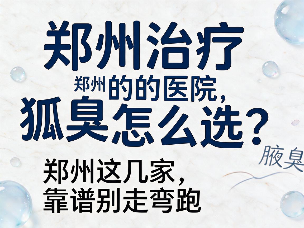 郑州治疗狐臭的医院怎么选?郑州这几家医院靠谱,别走弯路 郑州治疗狐臭的医院怎么选?郑州这几家医院靠谱,别走弯路
