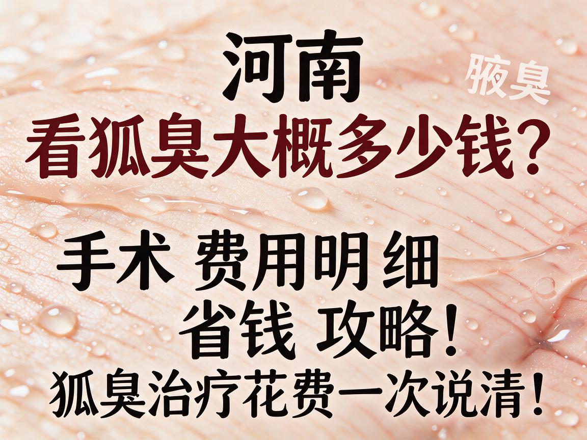 河南看狐臭大概多少钱?手术费用明细与省钱攻略,狐臭治疗花费一次说清 河南看狐臭大概多少钱?手术费用明细与省钱攻略,狐臭治疗花费一次说清