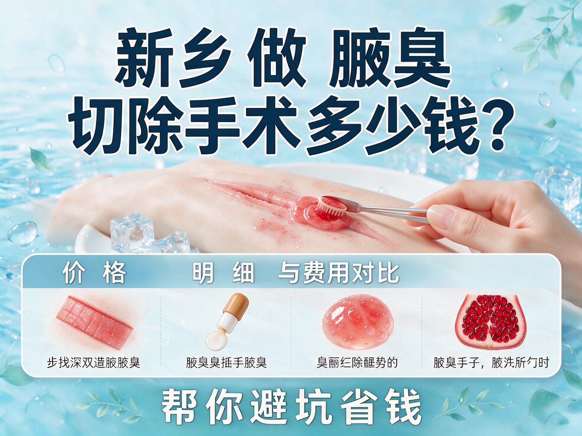 新乡做腋臭切除手术多少钱?价格明细与费用对比,帮你避坑省钱 新乡做腋臭切除手术多少钱?价格明细与费用对比,帮你避坑省钱