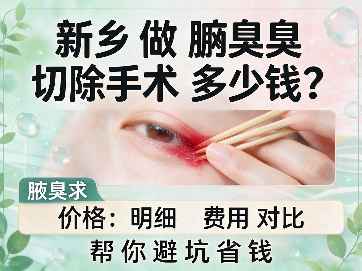 新乡做腋臭切除手术多少钱?价格明细与费用对比,帮你避坑省钱 新乡做腋臭切除手术多少钱?价格明细与费用对比,帮你避坑省钱