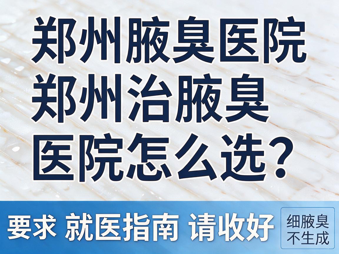 郑州治腋臭医院怎么选?这份郑州腋臭医院就医指南请收好 郑州治腋臭医院怎么选?这份郑州腋臭医院就医指南请收好