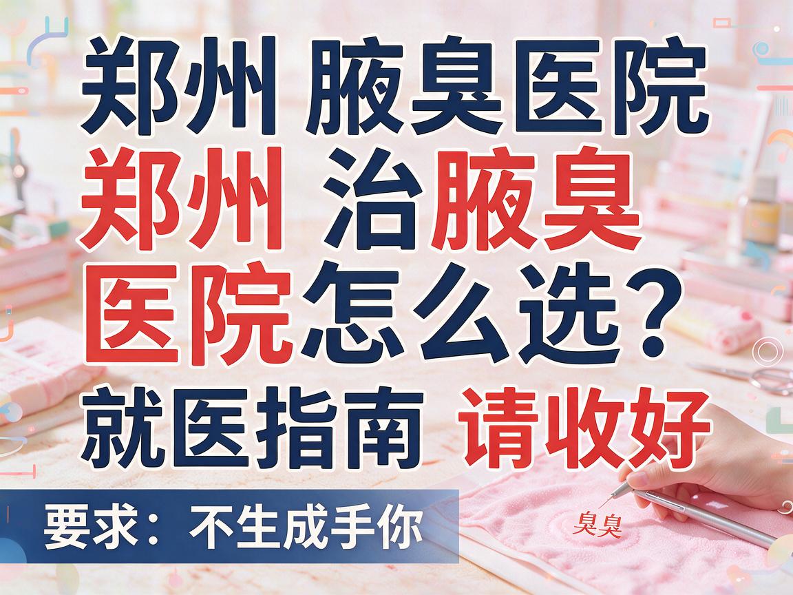 郑州治腋臭医院怎么选?这份郑州腋臭医院就医指南请收好 郑州治腋臭医院怎么选?这份郑州腋臭医院就医指南请收好