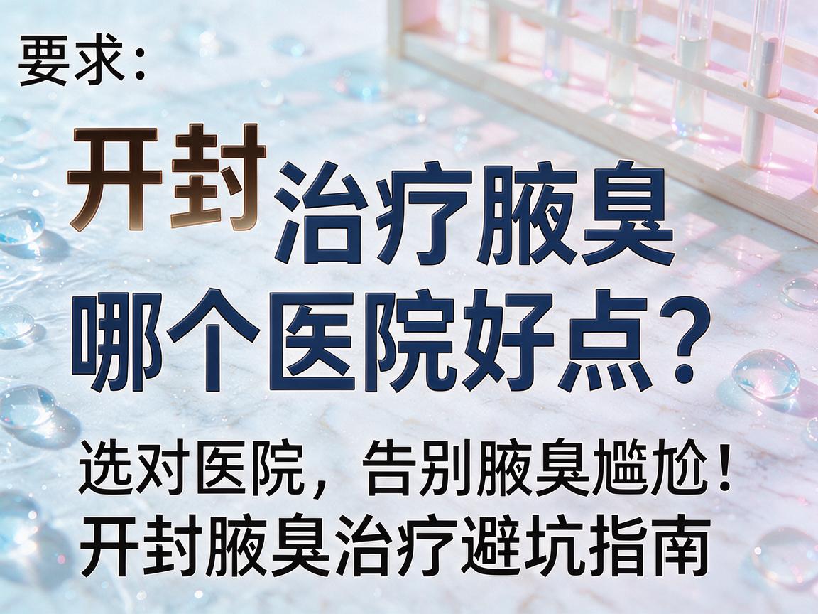 开封治疗腋臭哪个医院好点?选对医院,告别腋臭尴尬,开封腋臭治疗避坑指南 开封治疗腋臭哪个医院好点?选对医院,告别腋臭尴尬,开封腋臭治疗避坑指南