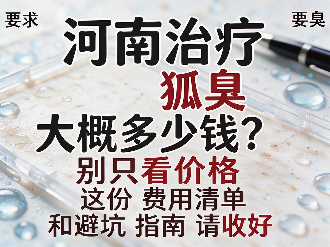 河南治疗狐臭大概多少钱?别只看价格,这份费用清单和避坑指南请收好 河南治疗狐臭大概多少钱?别只看价格,这份费用清单和避坑指南请收好
