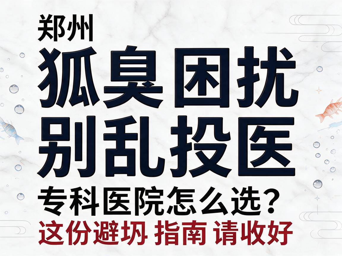 狐臭困扰别乱投医,郑州狐臭专科医院怎么选?这份避坑指南请收好 狐臭困扰别乱投医,郑州狐臭专科医院怎么选?这份避坑指南请收好