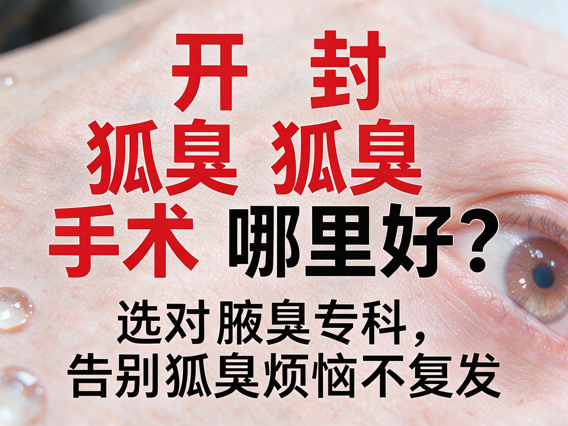 开封狐臭手术哪里好?选对腋臭专科,告别狐臭烦恼不复发 开封狐臭手术哪里好?选对腋臭专科,告别狐臭烦恼不复发
