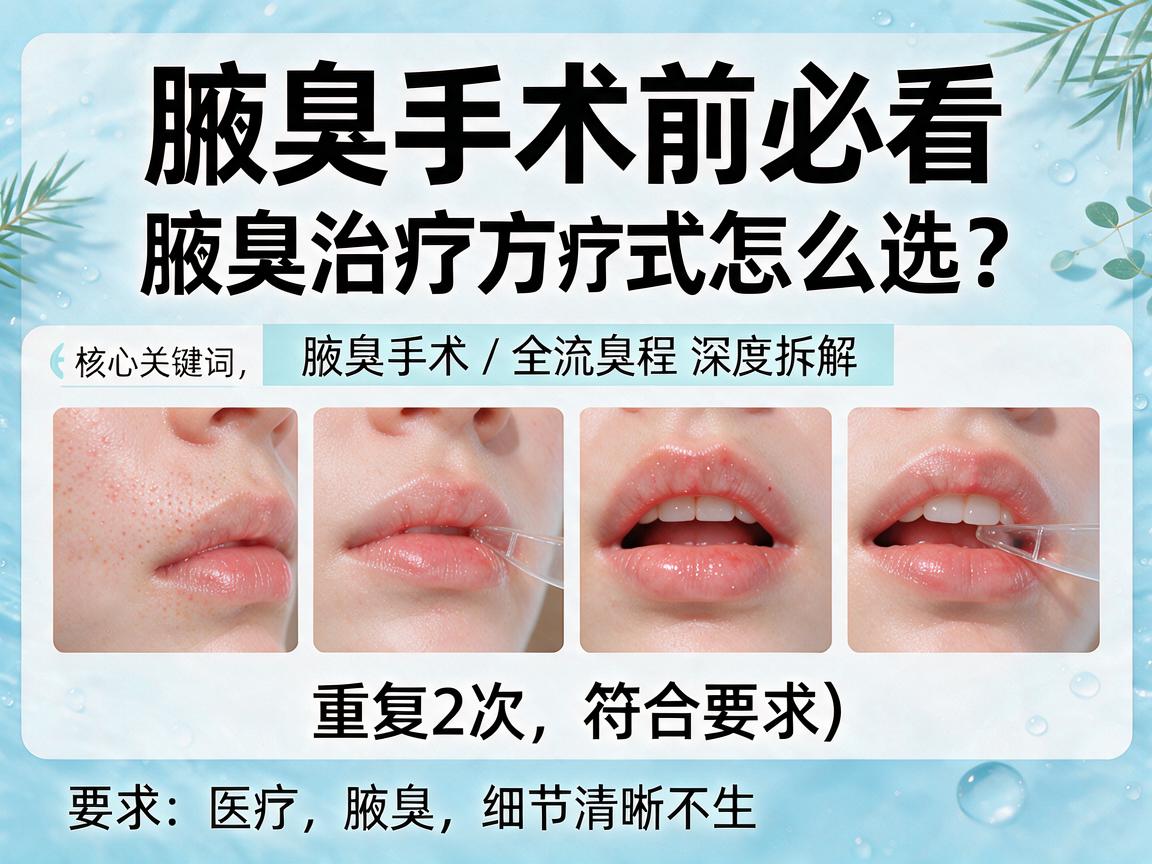 腋臭手术前必看,腋臭治疗方式怎么选?腋臭手术全流程深度拆解
核心关键词,腋臭手术/腋臭治疗,重复2次,符合要求) 腋臭手术前必看,腋臭治疗方式怎么选?腋臭手术全流程深度拆解
核心关键词,腋臭手术/腋臭治疗,重复2次,符合要求)