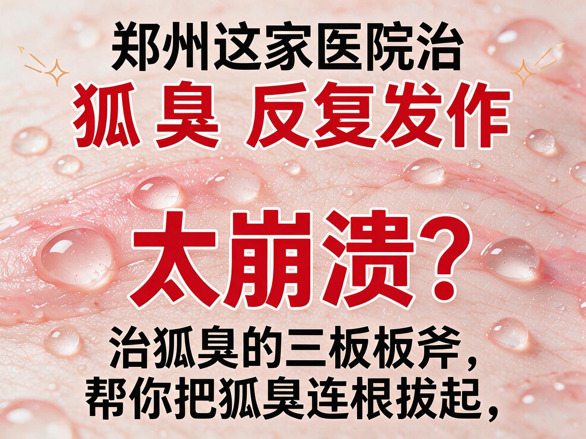 狐臭反复发作太崩溃?郑州这家医院治狐臭的三板斧,帮你把狐臭连根拔起 狐臭反复发作太崩溃?郑州这家医院治狐臭的三板斧,帮你把狐臭连根拔起
