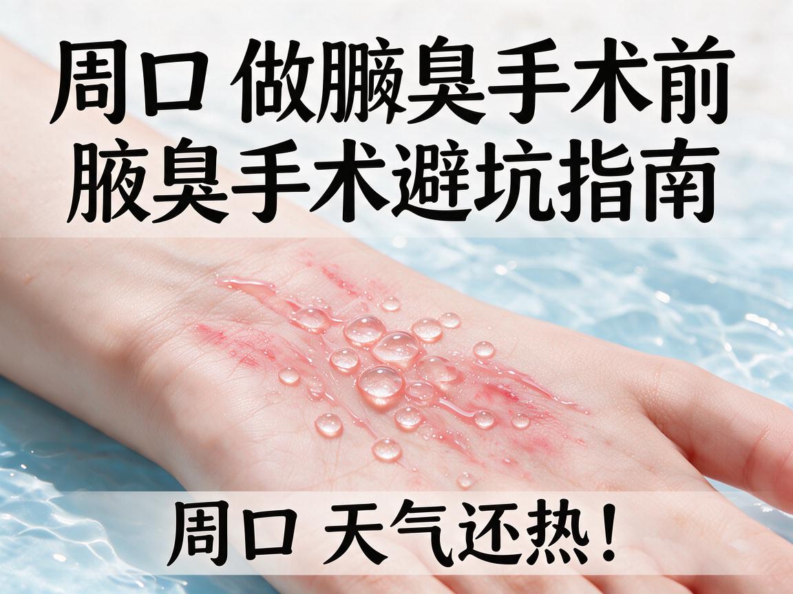 周口做腋臭手术前,这篇腋臭手术避坑指南,比周口天气还热! 周口做腋臭手术前,这篇腋臭手术避坑指南,比周口天气还热!