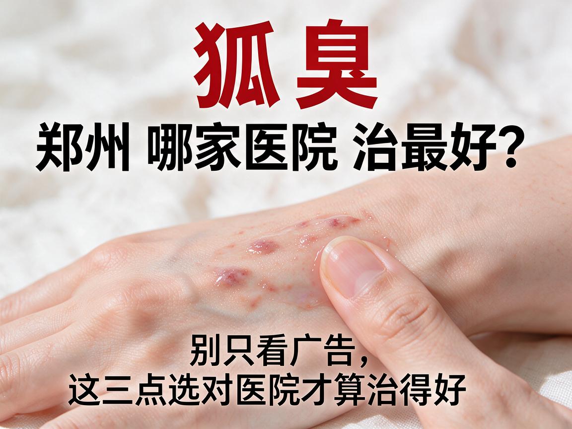 狐臭手术在郑州哪家医院治最好？别只看广告，这三点选对医院才算治得好