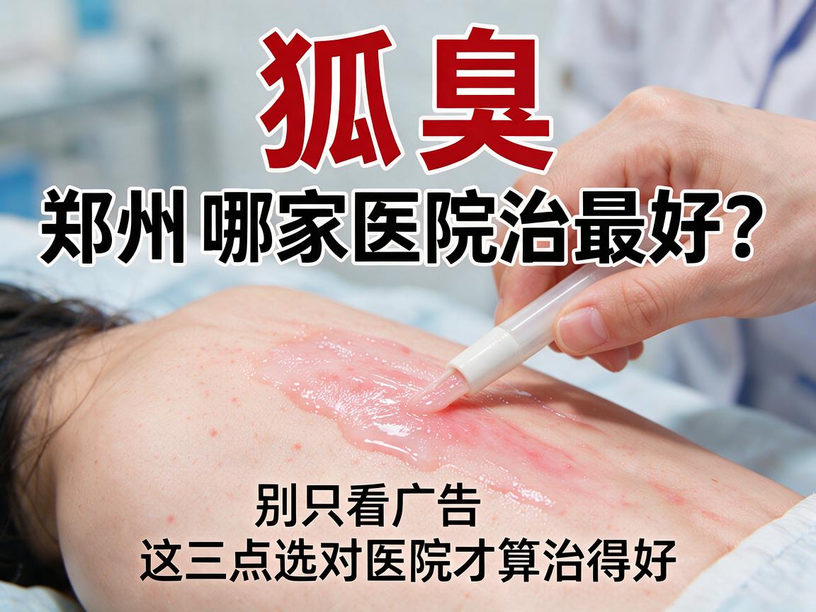 狐臭手术在郑州哪家医院治最好？别只看广告，这三点选对医院才算治得好