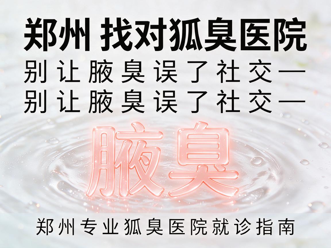 郑州找对狐臭医院,别让腋臭误了社交—郑州专业狐臭医院就诊指南 郑州找对狐臭医院,别让腋臭误了社交—郑州专业狐臭医院就诊指南