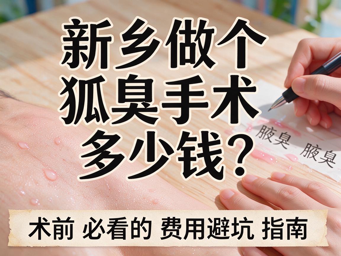 新乡做个狐臭手术多少钱?术前必看的费用清单与避坑指南 新乡做个狐臭手术多少钱?术前必看的费用清单与避坑指南