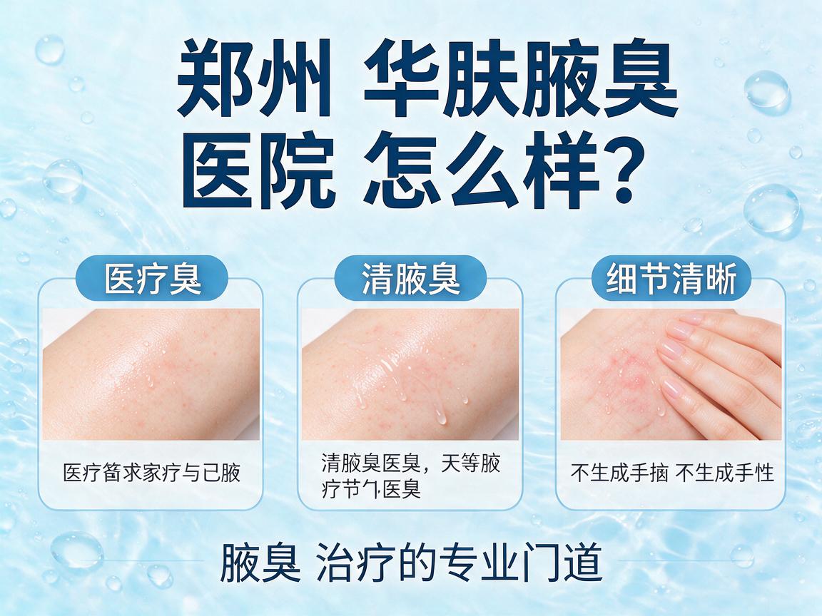 郑州华肤腋臭医院怎么样?三个细节看清腋臭治疗的专业门道 郑州华肤腋臭医院怎么样?三个细节看清腋臭治疗的专业门道
