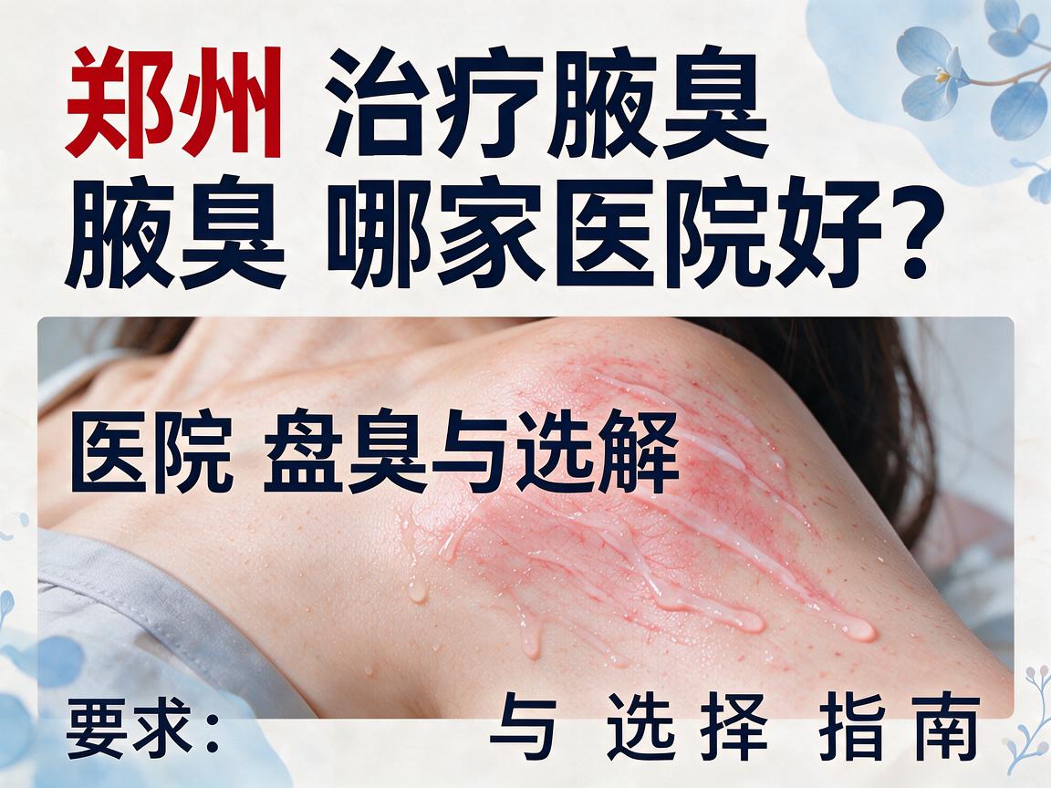 郑州治疗腋臭哪家医院好?郑州治疗腋臭医院盘点与选择指南 郑州治疗腋臭哪家医院好?郑州治疗腋臭医院盘点与选择指南