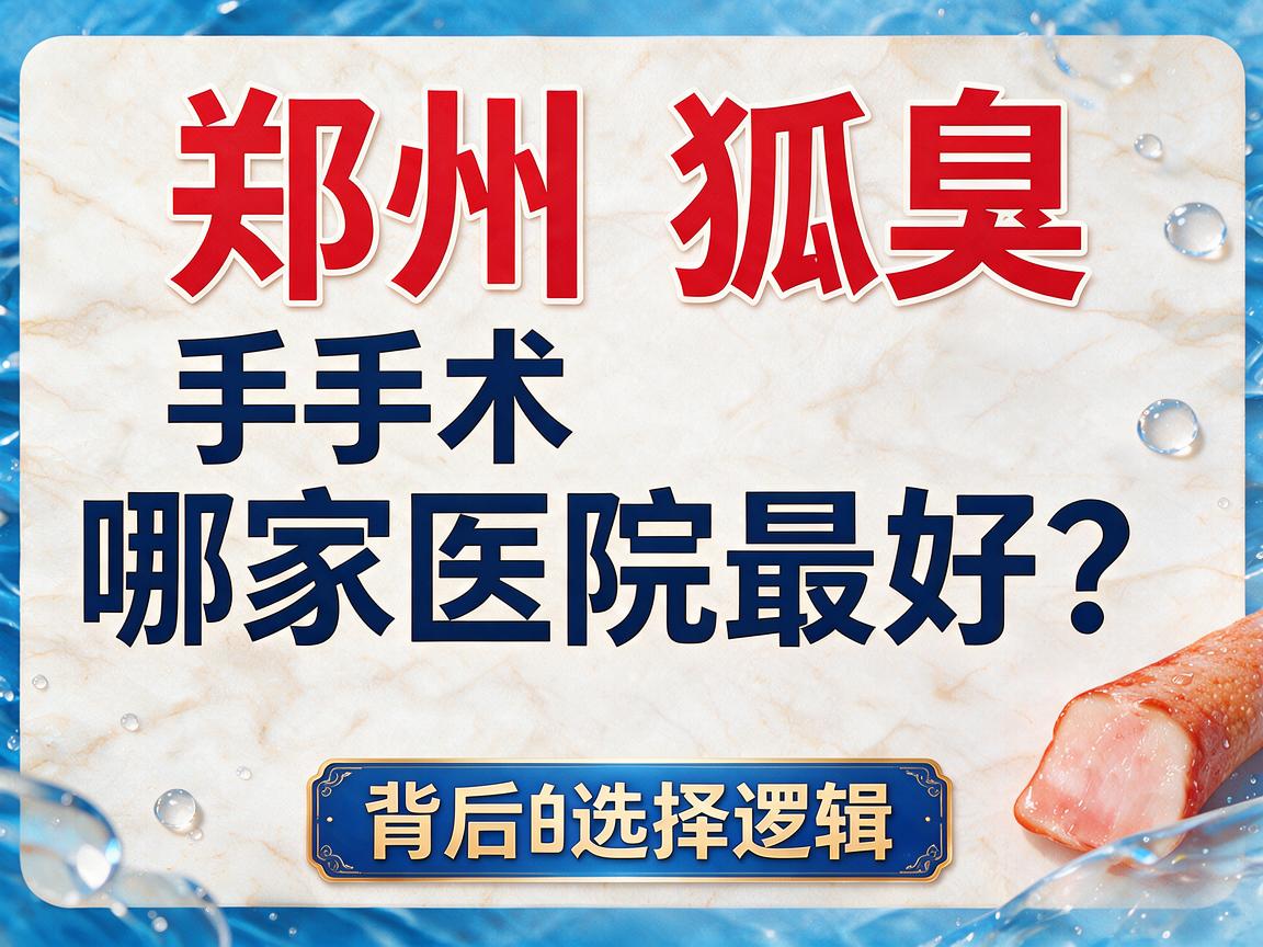 郑州狐臭手术哪家医院最好?聊聊郑州狐臭手术哪家医院最好背后的选择逻辑 郑州狐臭手术哪家医院最好?聊聊郑州狐臭手术哪家医院最好背后的选择逻辑
