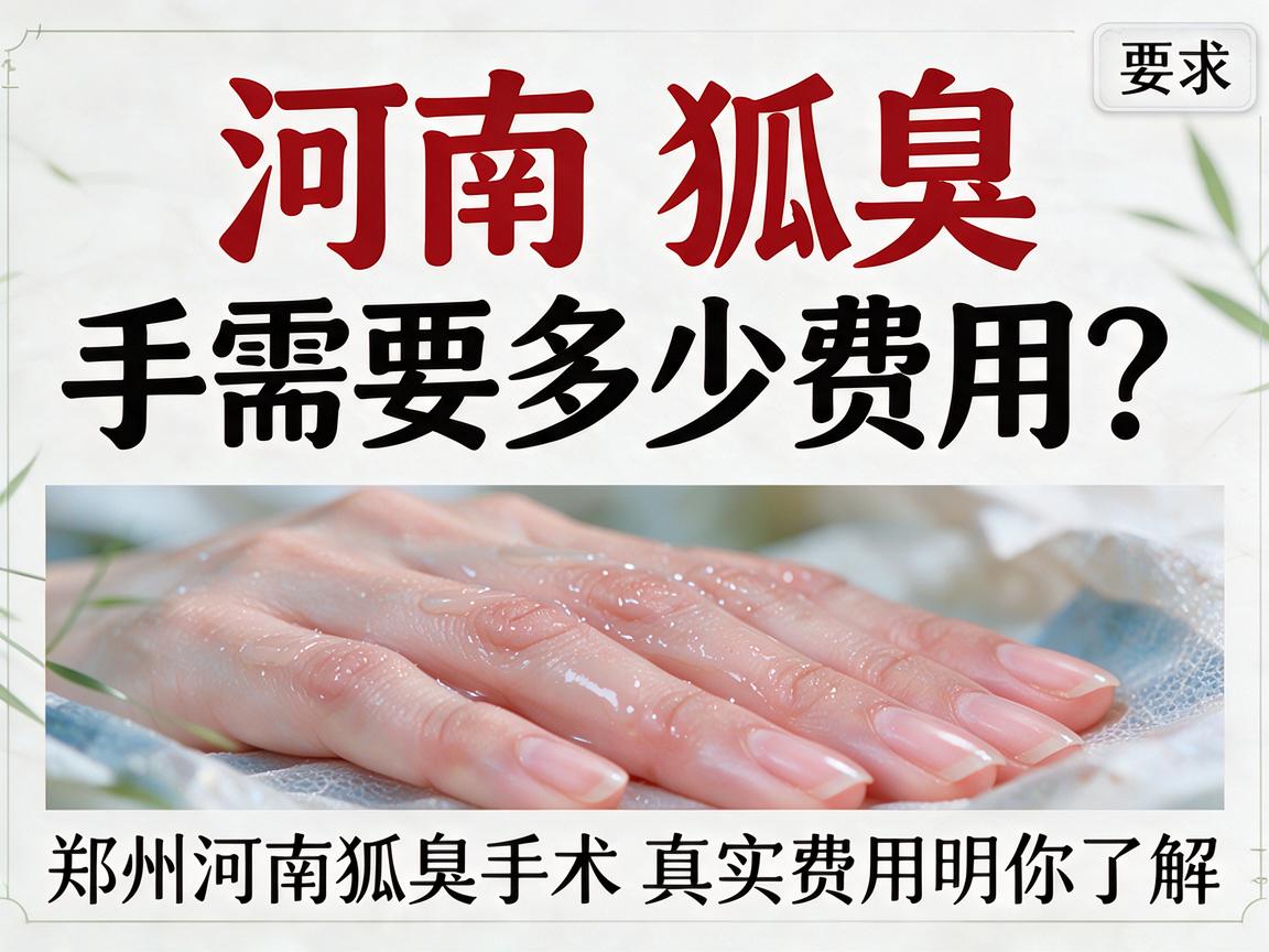 河南狐臭手术需要多少费用？郑州附医带你了解河南狐臭手术真实费用明细