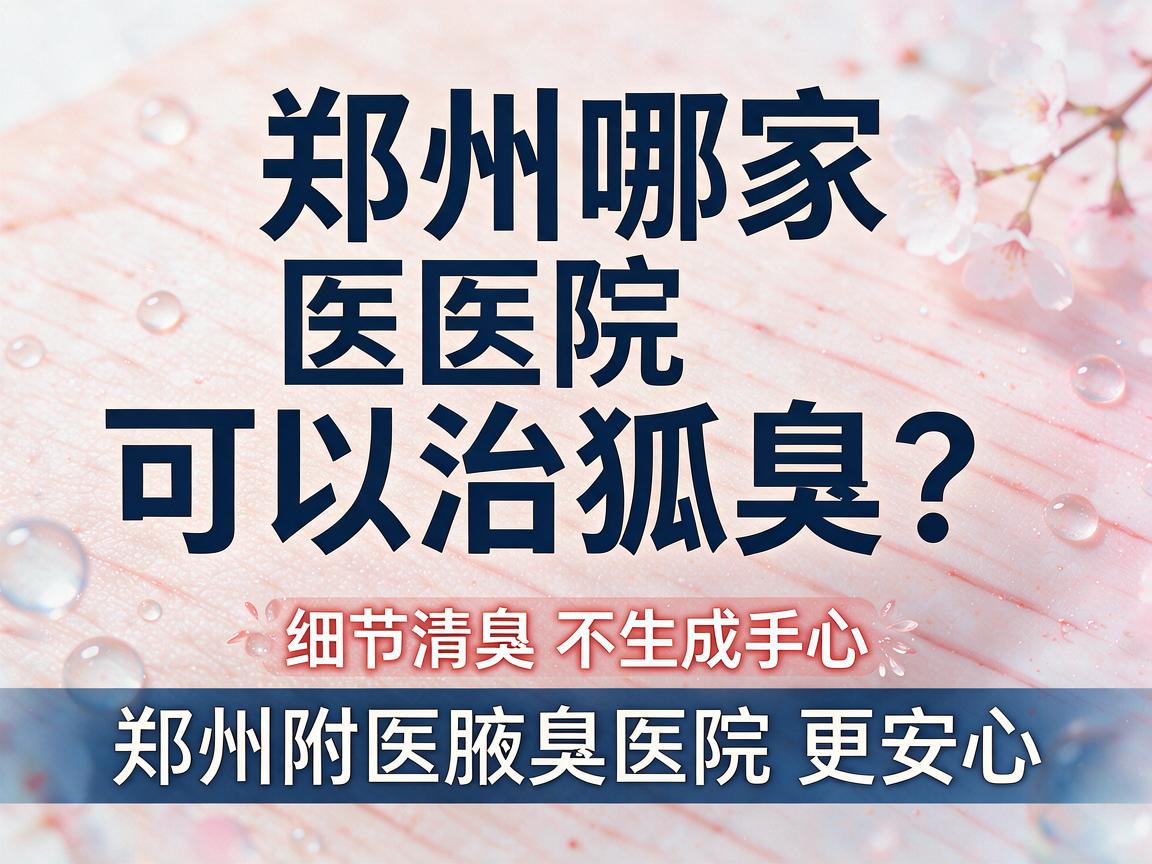 郑州哪家医院可以治狐臭?郑州治狐臭选郑州附医腋臭医院更安心 郑州哪家医院可以治狐臭?郑州治狐臭选郑州附医腋臭医院更安心