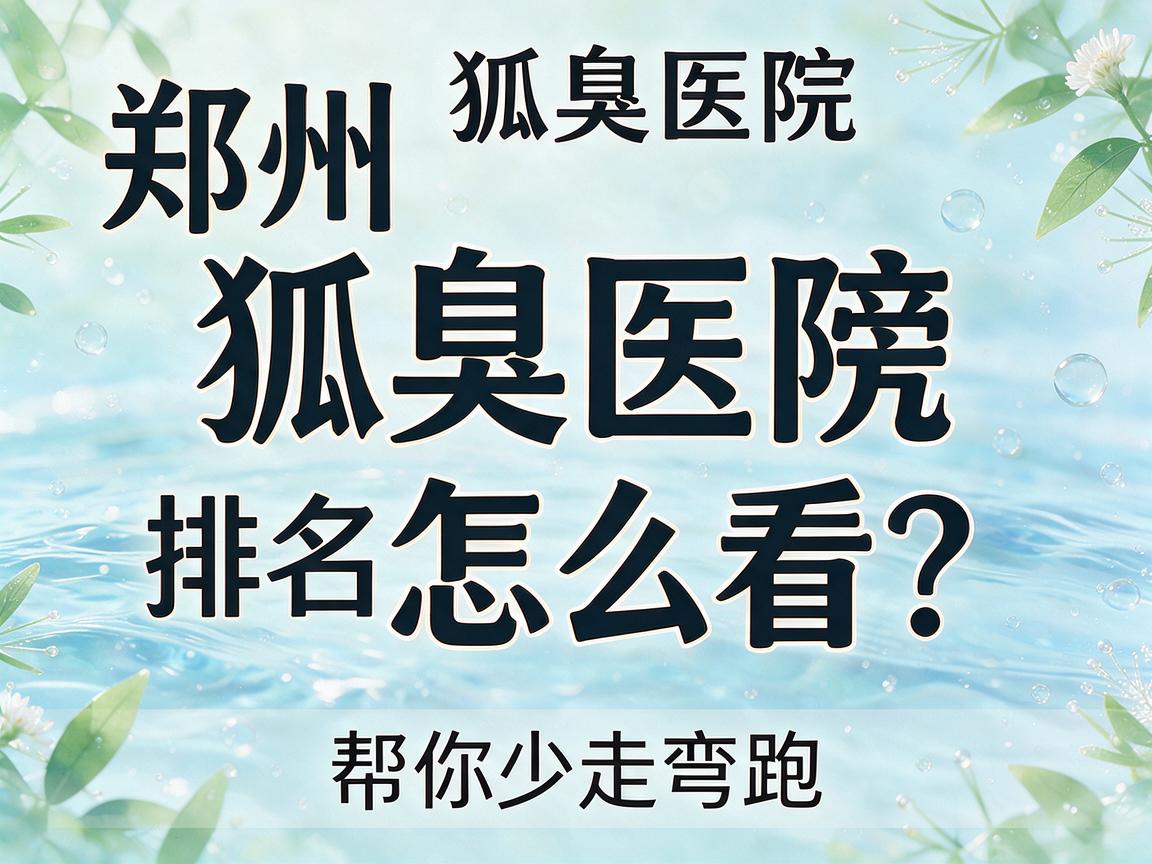 郑州狐臭医院排名榜怎么看?这份郑州狐臭医院排名榜里的门道,帮你少走弯路 郑州狐臭医院排名榜怎么看?这份郑州狐臭医院排名榜里的门道,帮你少走弯路