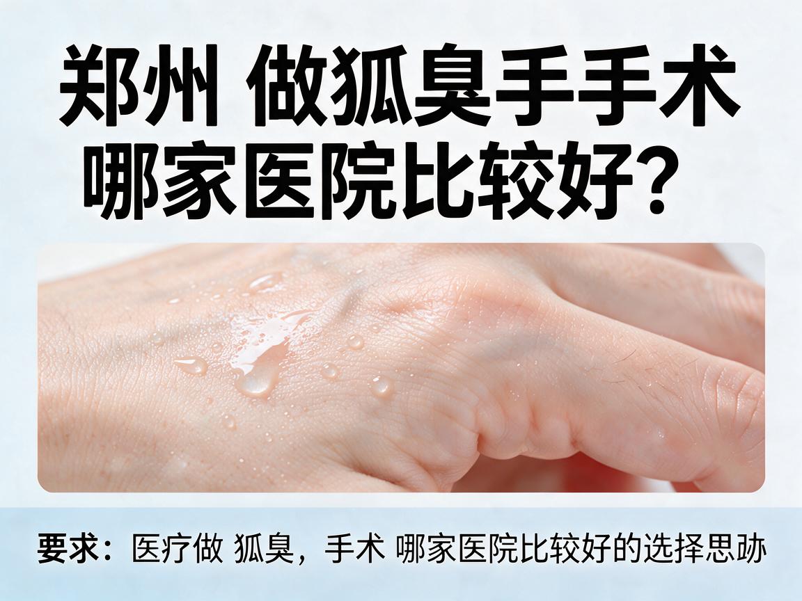 郑州做狐臭手术哪家医院比较好?聊聊郑州做狐臭手术哪家医院比较好的选择思路 郑州做狐臭手术哪家医院比较好?聊聊郑州做狐臭手术哪家医院比较好的选择思路