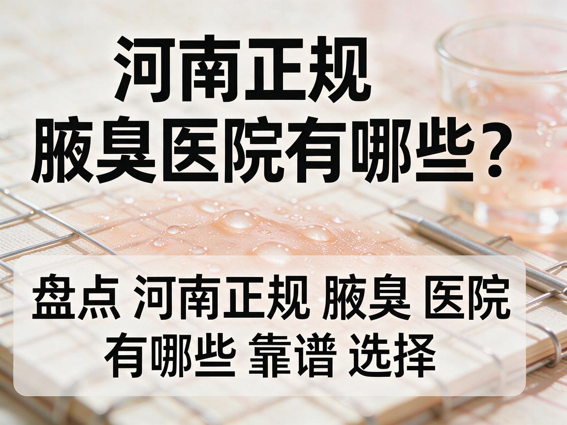 河南正规腋臭医院有哪些?盘点河南正规腋臭医院有哪些靠谱选择 河南正规腋臭医院有哪些?盘点河南正规腋臭医院有哪些靠谱选择