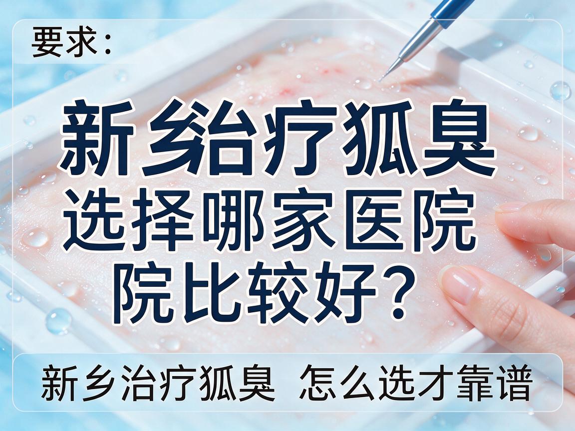 新乡治疗狐臭选择哪家医院比较好？新乡治疗狐臭医院怎么选才靠谱