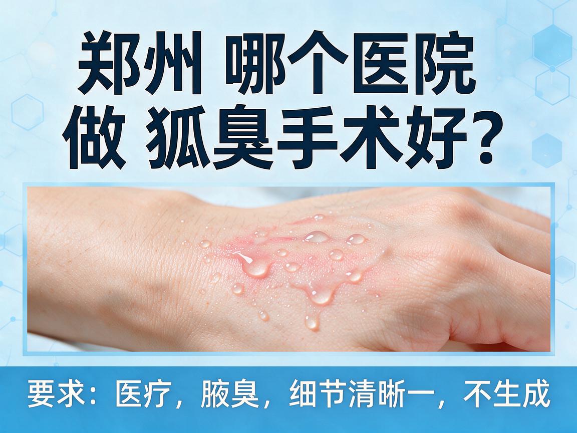 郑州哪个医院做狐臭手术好？聊聊郑州哪个医院做狐臭手术好的选择思路