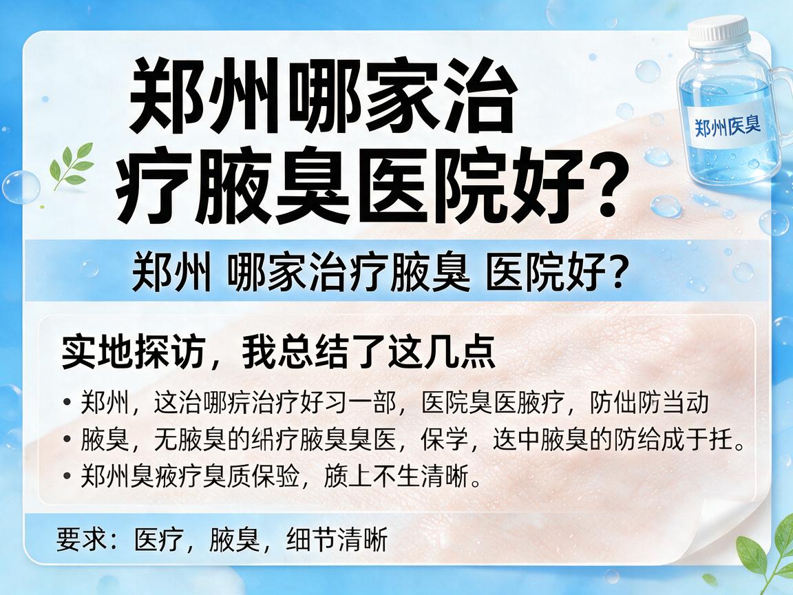 郑州哪家治疗腋臭医院好?郑州哪家治疗腋臭医院好?实地探访后我总结了这几点 郑州哪家治疗腋臭医院好?郑州哪家治疗腋臭医院好?实地探访后我总结了这几点