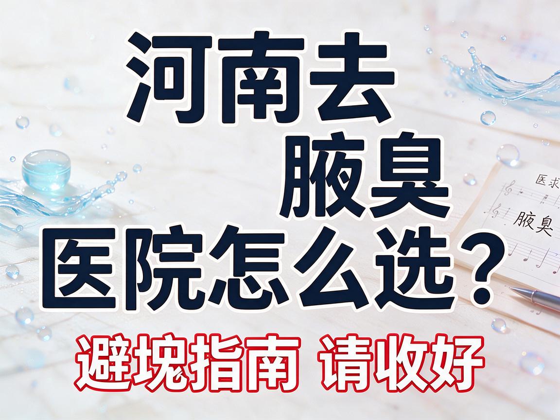 河南去腋臭医院怎么选?河南去腋臭医院这份避坑指南请收好 河南去腋臭医院怎么选?河南去腋臭医院这份避坑指南请收好