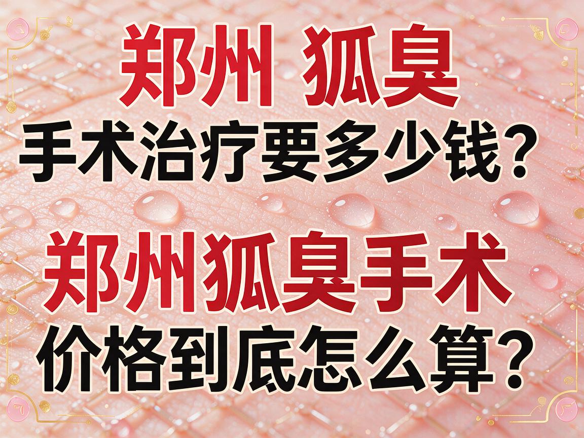郑州狐臭手术治疗要多少钱?郑州狐臭手术价格到底怎么算? 郑州狐臭手术治疗要多少钱?郑州狐臭手术价格到底怎么算?