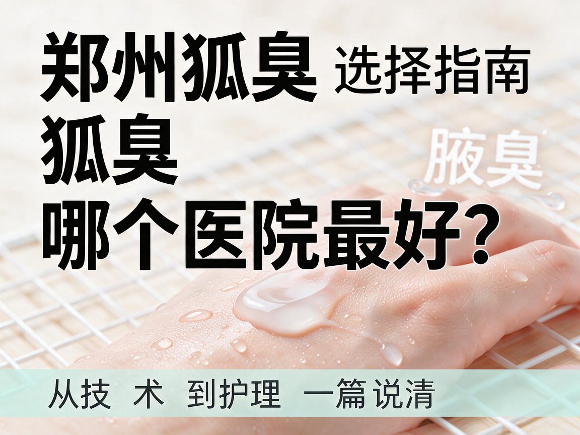 郑州狐臭哪个医院最好?郑州狐臭医院选择指南,从技术到护理,一篇说清 郑州狐臭哪个医院最好?郑州狐臭医院选择指南,从技术到护理,一篇说清