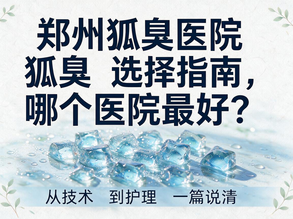 郑州狐臭哪个医院最好?郑州狐臭医院选择指南,从技术到护理,一篇说清 郑州狐臭哪个医院最好?郑州狐臭医院选择指南,从技术到护理,一篇说清