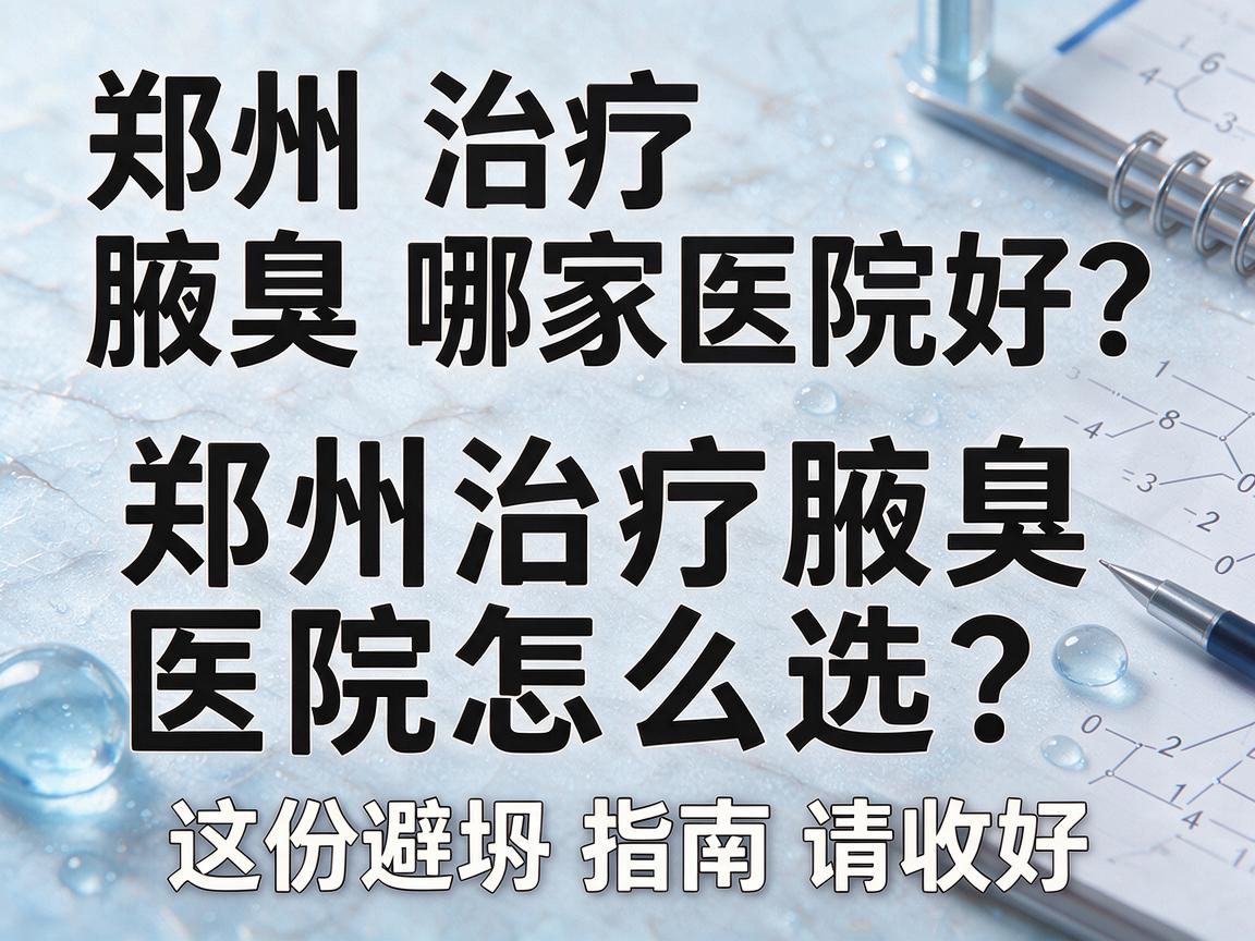 郑州治疗腋臭哪家医院好？郑州治疗腋臭医院怎么选？这份避坑指南请收好