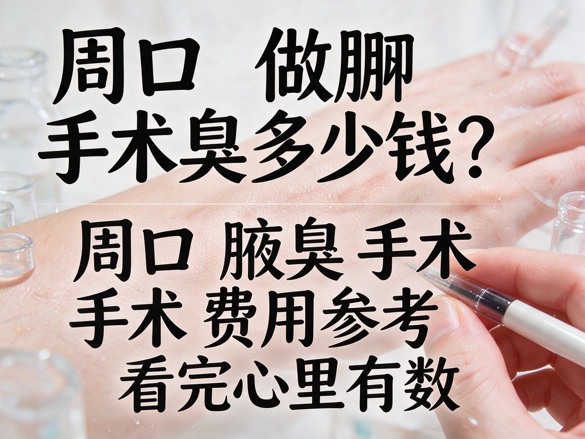 周口做腋臭手术多少钱?周口腋臭手术费用参考,看完心里有数 周口做腋臭手术多少钱?周口腋臭手术费用参考,看完心里有数